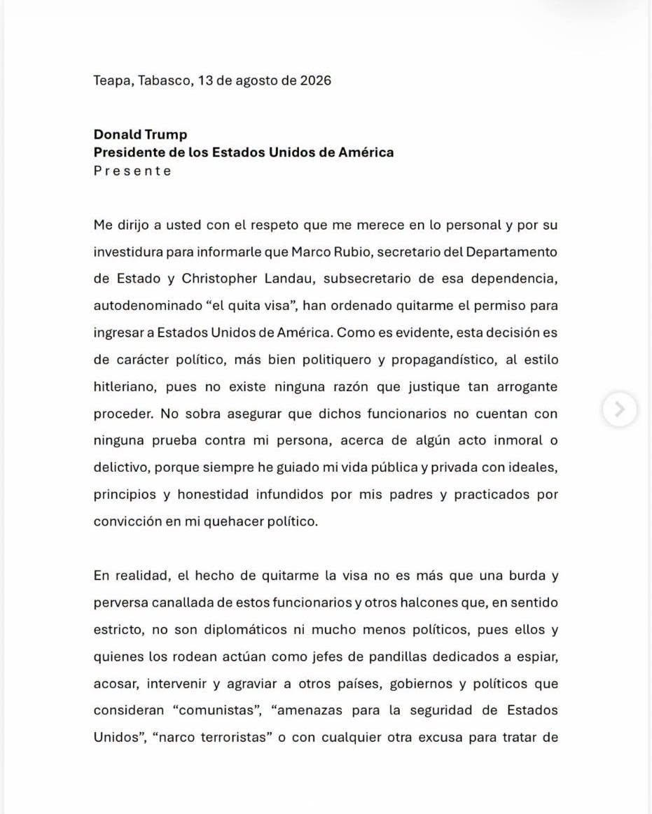 anonopshispano's tweet photo. Le quitan su visa a Andy. Y procede a llorarle a Trump. https://t.co/AefxXw395C