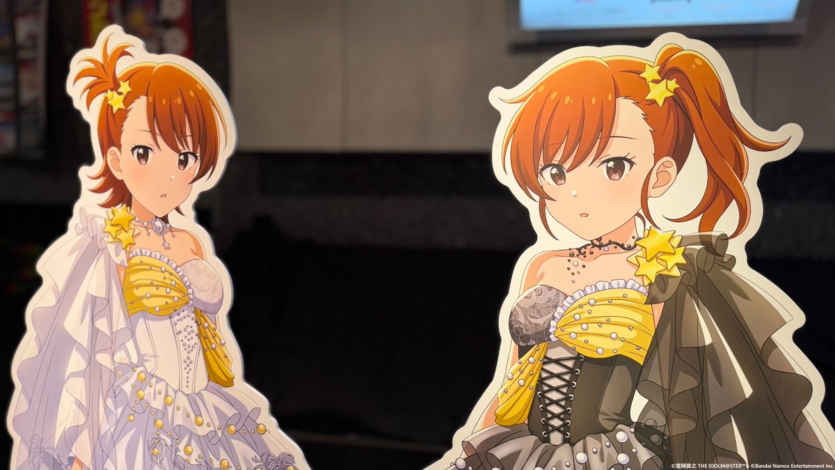 🌃#つみまつ_名古屋🌃 会場では亜美と真美、あずさと律子の 等身大