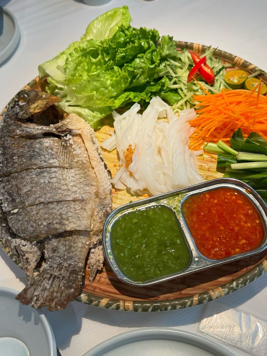 micky30802218's tweet photo. Craving vibrant Southeast Asian flavors Tonight’s dinner Flaky Thai fish cake with zesty lime dip, fragrant jasmine rice, and a side of spicy papaya salad—crunch, tang, and heat in every bite! https://t.co/mzjqEgXmKn