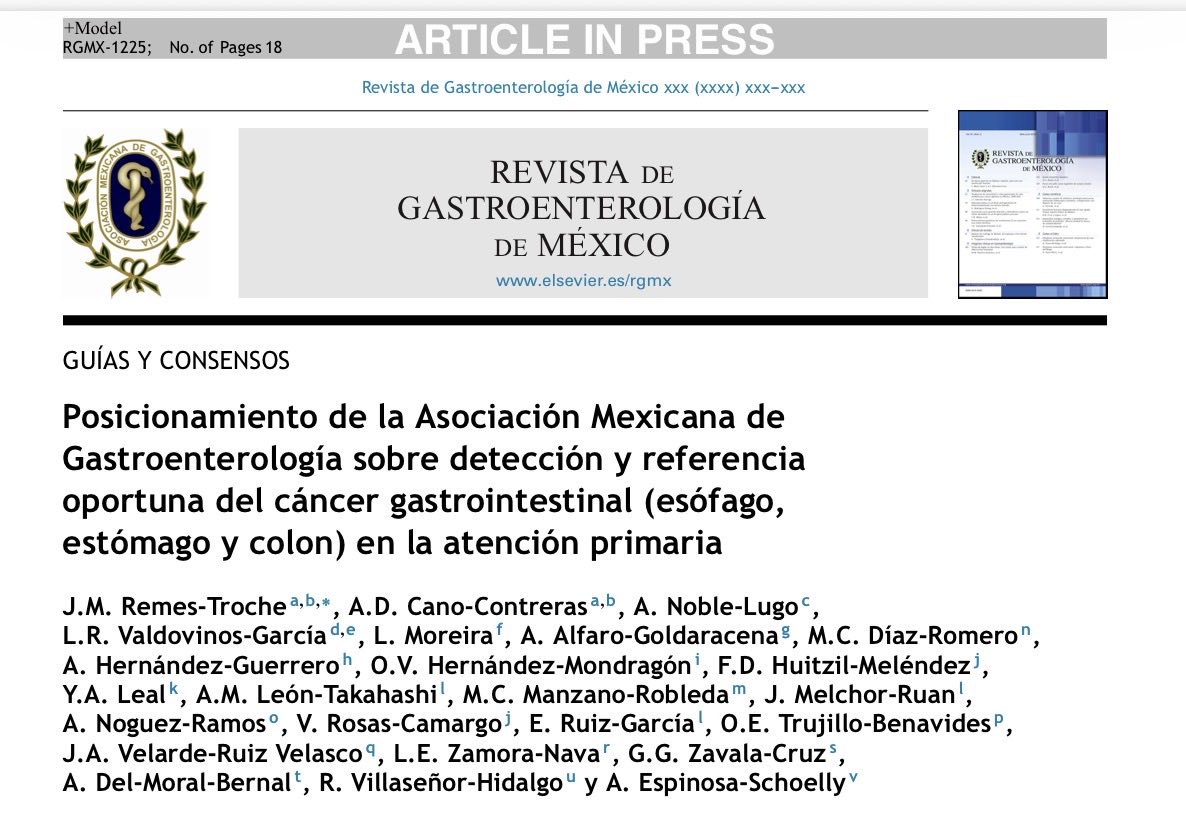 AnaDCano's tweet photo. 📢 Nuevo posicionamiento de la AMG sobre detección oportuna de cáncer gastrointestinal (esófago, estómago, colon) en atención primaria.

Enunciados + 3 algoritmos clínicos para reconocer datos de alarma y referir a tiempo.

📚 https://t.co/rAO4tZI2PG https://t.co/sEyYWvwjy3