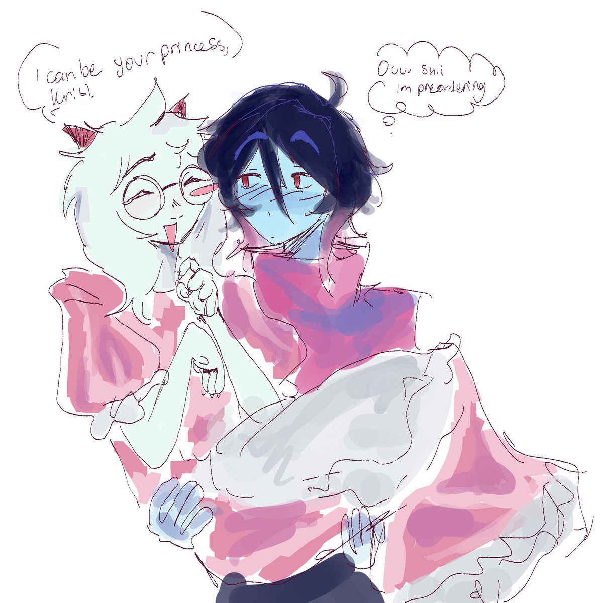 qon_vanilly's tweet photo. Preorder #deltarune #kralsei https://t.co/q1QZpgWnoS