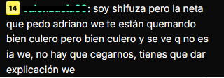 WAKAxFES01's tweet photo. JAJAJAJAJAJA VAYA QUE METIDA DE VRG4 LE DIERON🤣🤣🤣 https://t.co/nBQnPXBDyJ