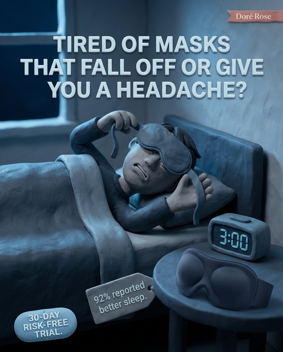 timstarted's tweet photo. 4 rules we stick by when a real product goes into a fully illustrated ad:

1. pick the mode before you prompt — photoreal product in a drawn world, or product sculpted too. Mixing the two mid-set is what stops four panels reading as one campaign.
2. the material mismatch is the point. Everything is plasticine, the mask is not. That break is what makes the eye read a real object instead of a prop.
3. the problem owns the frame, the product takes 15-20%. Panel one is a sleeper ripping a mask off at 3AM. The mask sits on the nightstand.
4. never let micro-text on the product render as letters. The woven tag comes out as emboss, or Nano Banana invents a word onto your client's packaging.

that's it. one clay world, four arguments, one product that survives all four.