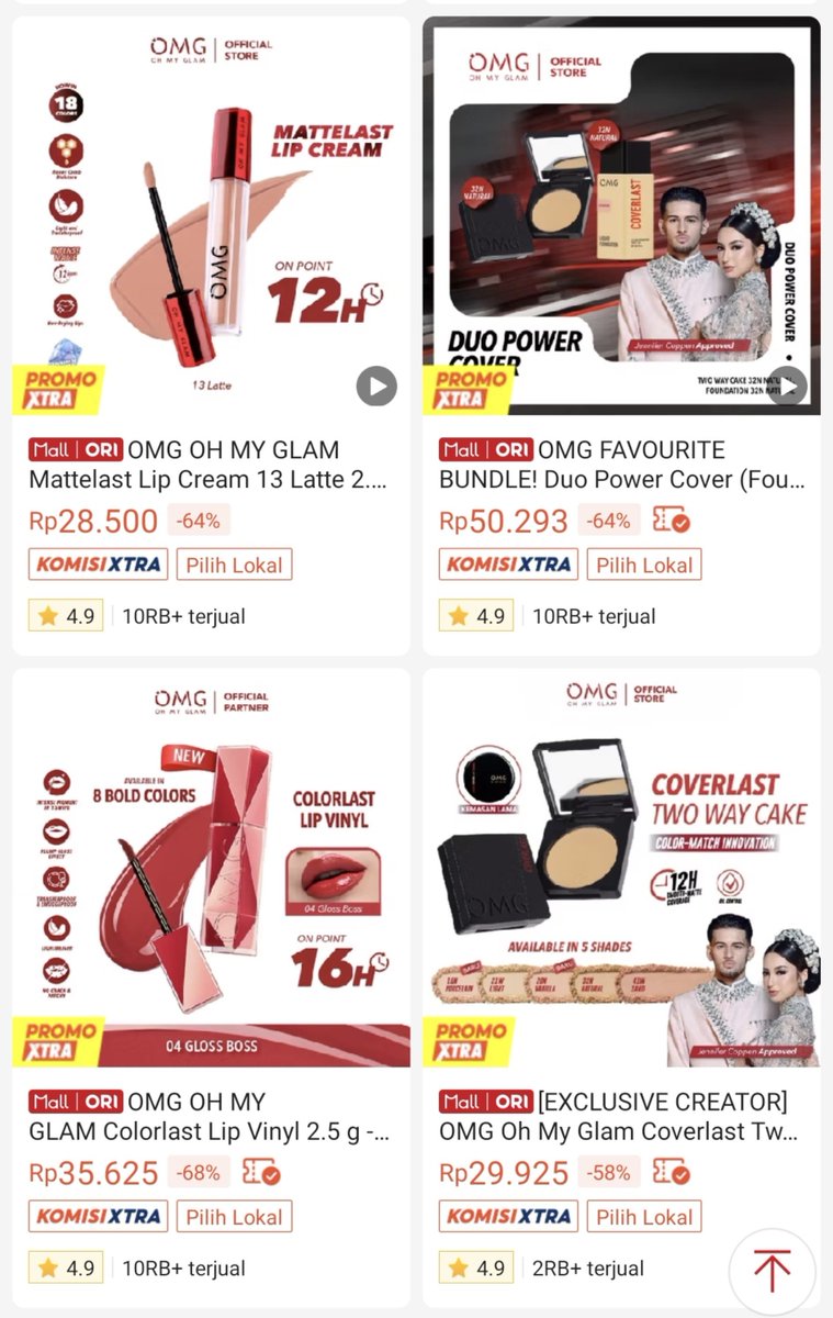 jsongseongs's tweet photo. brand make up dan skincare lokal yang harganya masih pelajar friendly tapi produknya GONG banget tuh OMG 😭👍 walaupun harganya masih banyak yang 20 ribuan, tapi produknya gak kaleng-kaleng 💖 https://t.co/ATLD1hvXf9