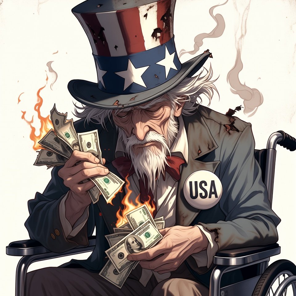 ShikaDiabolic's tweet photo. Estados Unidos acaba de reventar la grotesca barrera de los 40 BILLONES de deuda pública (sus famosos 40 trillones).

¿Saben qué significa eso? Que pasaron de 30 a 40 en solo 4 años y medio. Su amado modelo de "libre mercado" sobrevive pidiendo prestado 1 billón de dólares CADA 5 MESES. 

Mientras ustedes romantizan el sueño americano viajando en transporte público y sin llegar a fin de mes, su potencia modelo no se sostiene por lo que produce, se sostiene con una tarjeta de crédito infinita que ya topó límite. Es literalmente un esquema Ponzi disfrazado de país.

Si proyectamos la deuda a 30 años, se va a 270 billones. Un número matemáticamente impagable que solo terminará en una hiperinflación brutal.

Ahí está su pinche capitalismo pedorro.