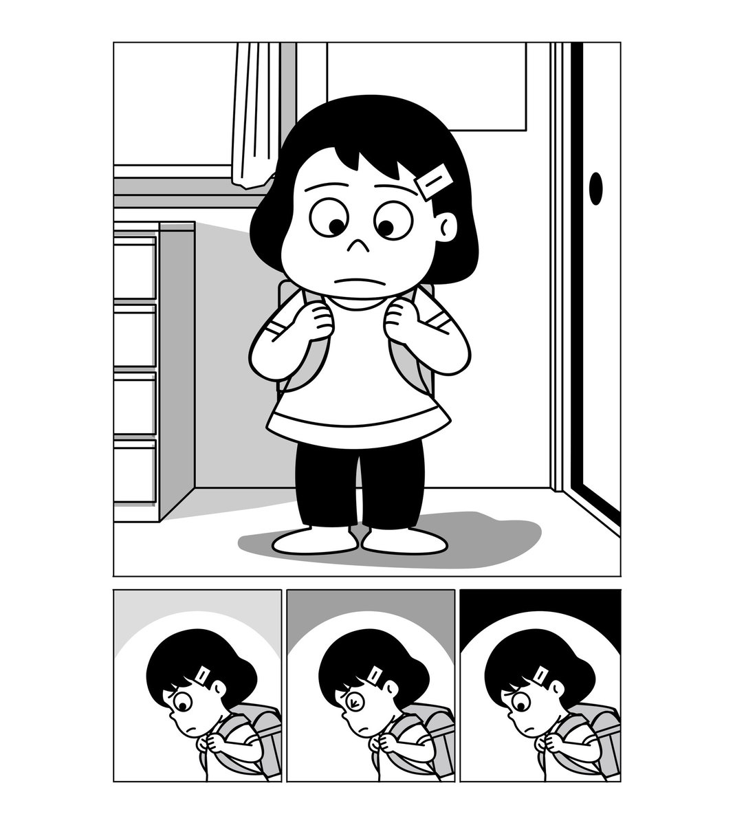 shigerun2026's tweet photo. 初めて同人誌作りました。「ただいまマミコ1」不登校の女の子とお父さんの日常を描きました。筆が遅いのでやっと1話11ページ×3話描き上げ一冊にまとめました。

#漫画
#同人誌
#日常系 https://t.co/LOU8Pq1ojY