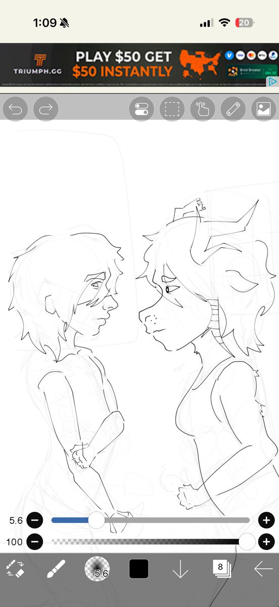 I_AmInPeril's tweet photo. Finally being able to work on the line art, been so busy lately, freaking sucks but oh well🥹 https://t.co/TR5aJsuond