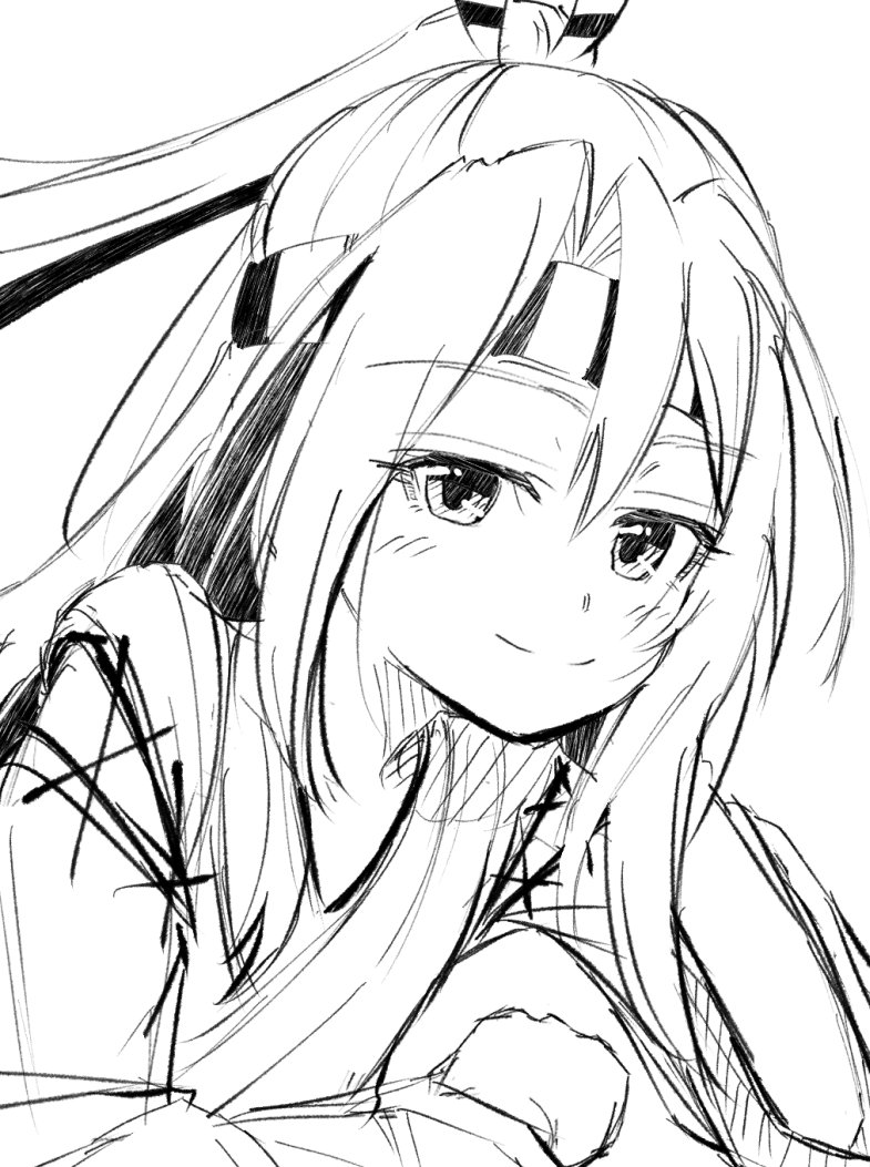 Pandemic142's tweet photo. ほお杖をついて見つめてくる、艦これの瑞鳳さん。
描きました!!

直しがあったので35分です。 https://t.co/Z1SFNqDchB