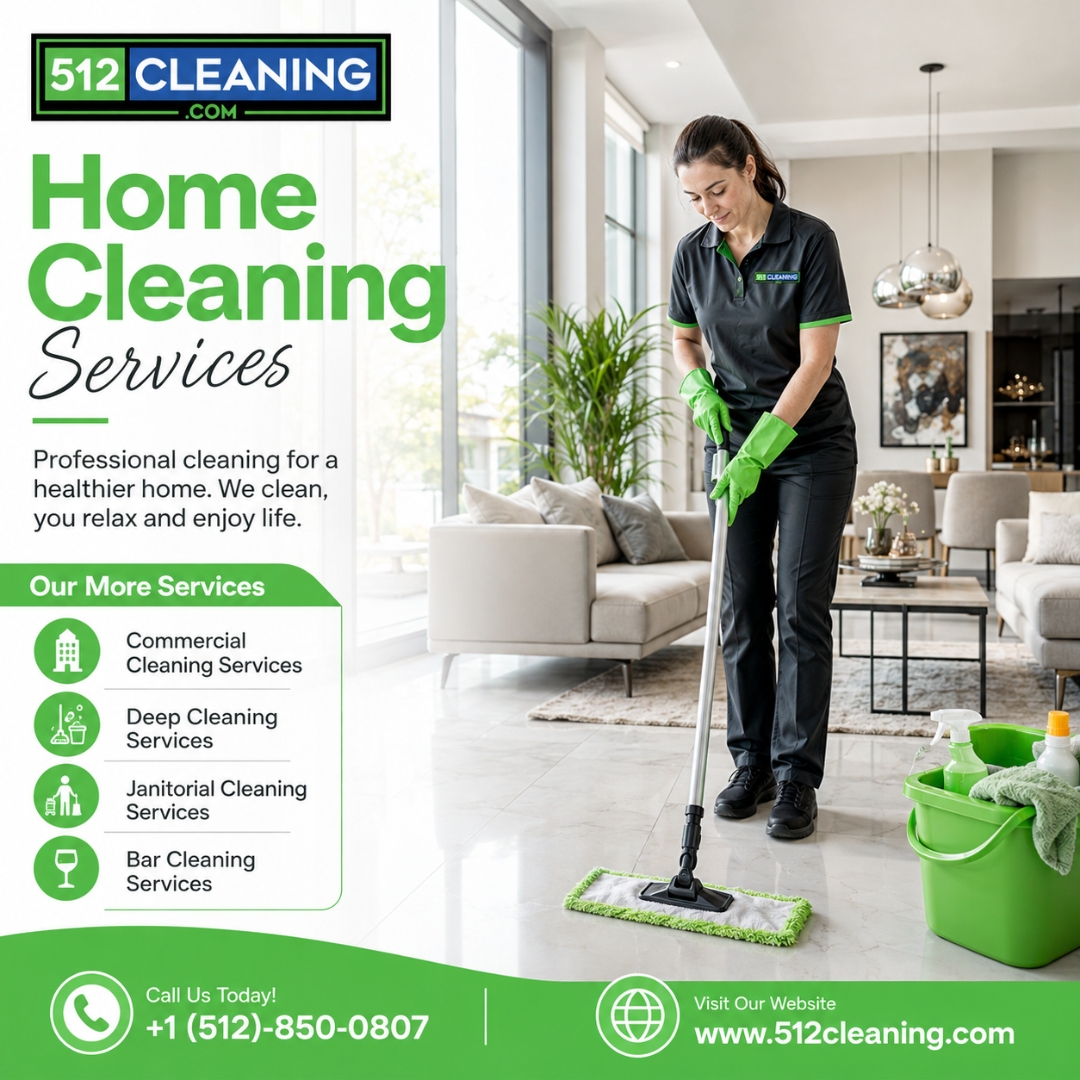 512Cleaning's tweet photo. Professional Home Cleaning Services for a Fresh, Healthy &amp; Happy Home!

Your home deserves more than a basic clean with 512 Cleaning.
📞 +1 (512)-850-0807
🌐 https://t.co/B5ONrRBm20

#HomeCleaning #HouseCleaning #CleaningServices #ProfessionalCleaning #DeepCleaning #Residential https://t.co/r0KrbZL0QO
