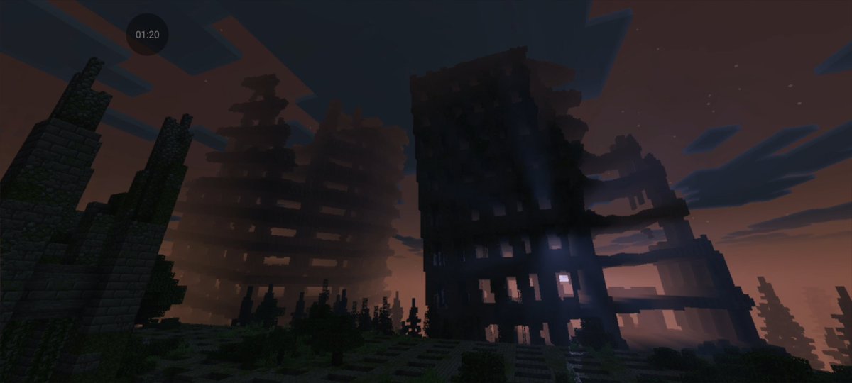 FunMarpan's tweet photo. A ruined civilization in Minecraft https://t.co/A1ywFNqhcW