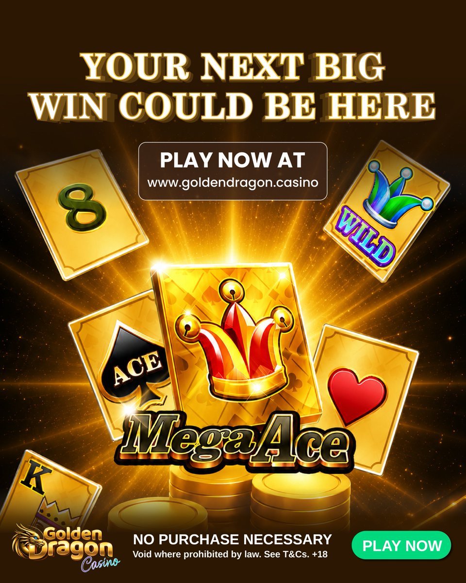 goldendragncas's tweet photo. Step into the spotlight and take your shot at winning big with Mega Ace! ⭐ Are you up for the challenge? Join the fun now at //www.goldendragon.casino/

#GoldenDragonCasino #DailyRewards #DailyLogin #CasinoGames #OnlineGaming https://t.co/GVGzM5MFu9