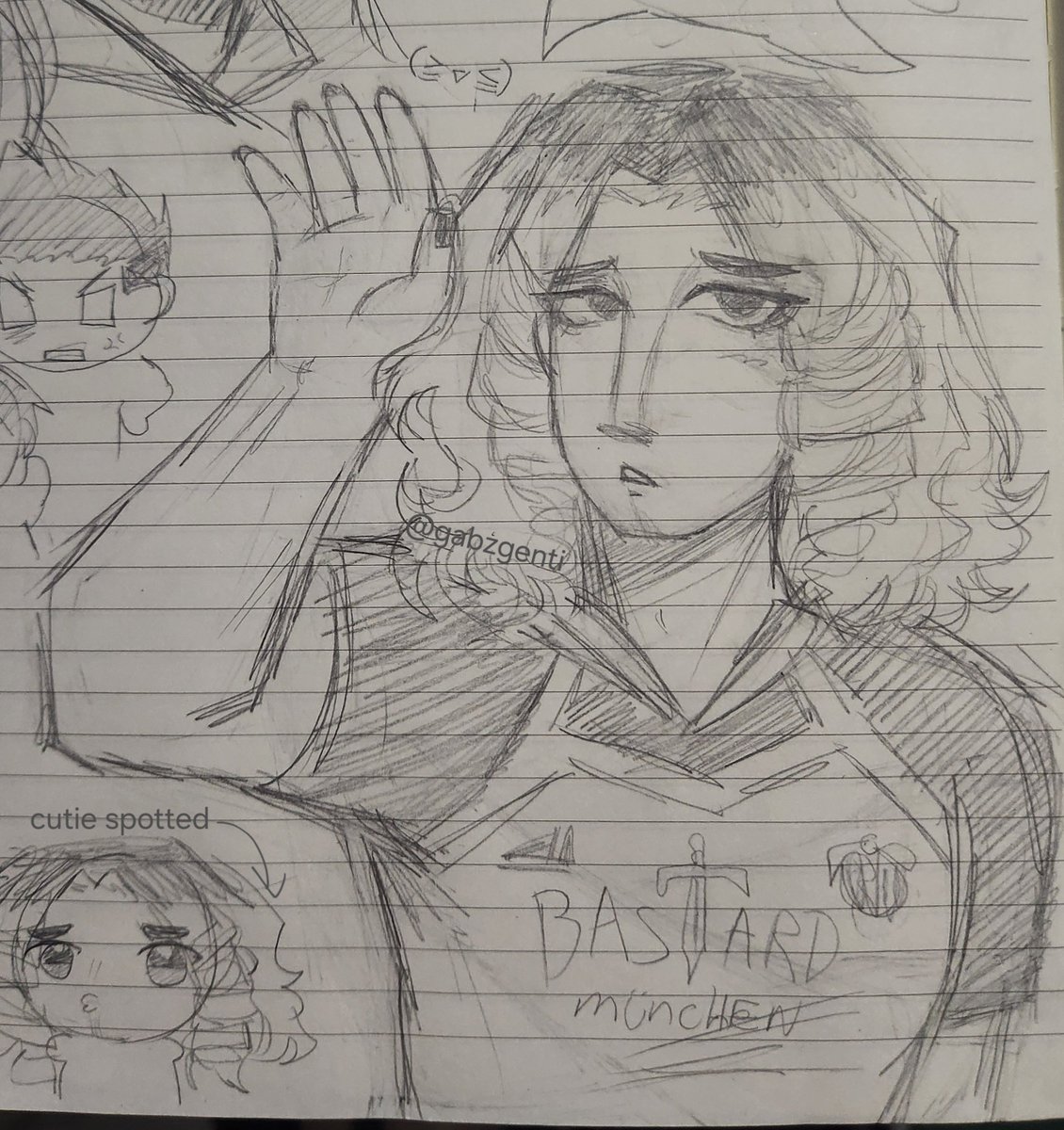 angelregardless's tweet photo. Grim and barou cute doodles (+ Argenti sneak 👀)
#bluelock #bllk #bluelockart https://t.co/3tpEDOd4TT
