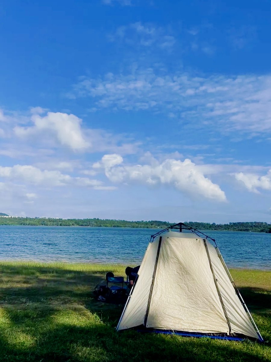 HeatherLeppert's tweet photo. Just watched the sun paint the lake gold from my tent porch—this quiet camping beat any screen time today. https://t.co/L1CXyvoCSY