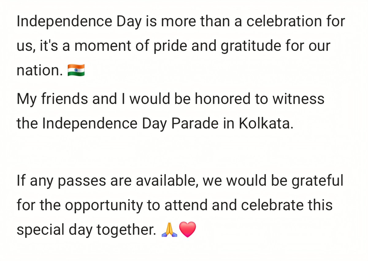 DHarshwal's tweet photo. @KolkataPolice
@SuvenduWB
#IndependenceDay https://t.co/STNfJggaOU