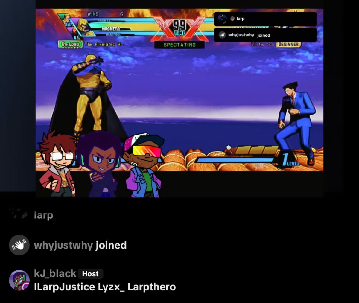 _Diegomp4's tweet photo. Came across a live hosted by ILarpjustice, lyzx_, and larpthero https://t.co/wD9GRtNzk5