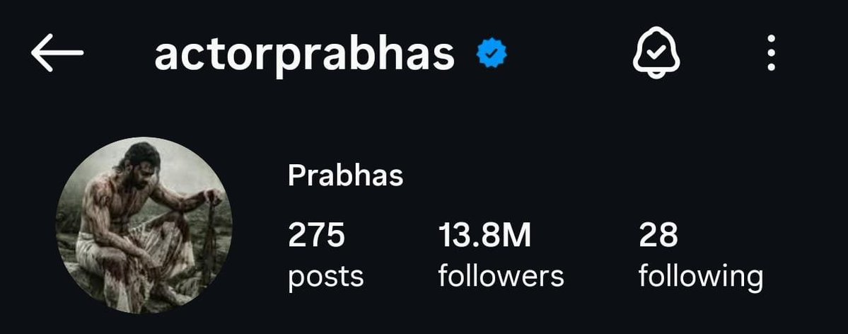 PrabhasRaju's tweet photo. 7 YEARS. 
ONE DP. 
AND NOW, 
A CHANGE FOR #FAUZI 🥵🔥

#PrabhasDP: After keeping the same Instagram DP for nearly seven years, #Prabhas has finally changed it and he chose #FAUZI🙏🔥 

The confidence around this project feels different, and this has only made the excitement reach another level. 🔥