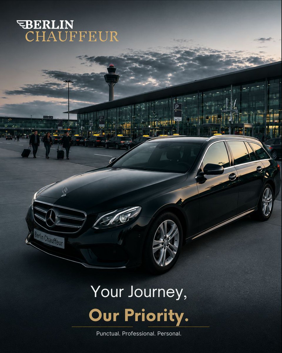 Berlinchauff's tweet photo. From Berlin Airport to your hotel, business meeting, or private destination, enjoy a chauffeur service built around punctuality, comfort, and professionalism.

Travel through Berlin with a private chauffeur who values your time as much as you do.

#BerlinChauffeur #car https://t.co/serrmswKAj