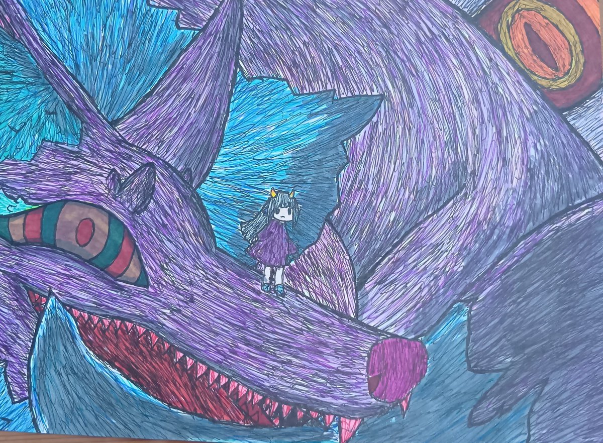 muru0724's tweet photo. 固定タグです。
私は主にダークポップなイラストやモンスターのイラストを描いています
無料イラスト相談受付中です✨️
気軽にDMでお願いします🙇
ミリペンやアルコールマーカーで作品を仕上げます。
昔はデジタルもやっていました✨
＃モンスター
＃アナログ
＃ペン画
＃イラスト相談 https://t.co/CATYfahU02