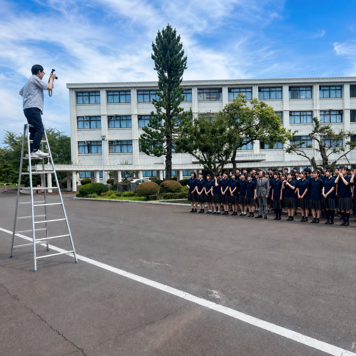 jososymphonic's tweet photo. 今日はオザワ部長に取材に来ていただきました！ https://t.co/PwYVTbejBX
