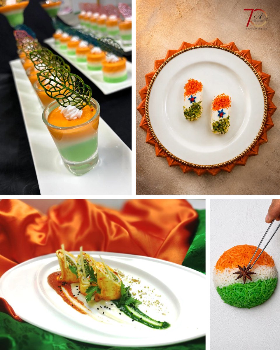 itdc_theashok's tweet photo. Tiranga pride in the Kitchens of the Ashok.

#ITDCIndia #TheAshok #independenceday #tricolorfood #trending

(ITDC, The Ashok, Tiranga, Tricolor food, Independence day celebration, 15august, Independence day special, food dishes) https://t.co/b0aTNPiUtN