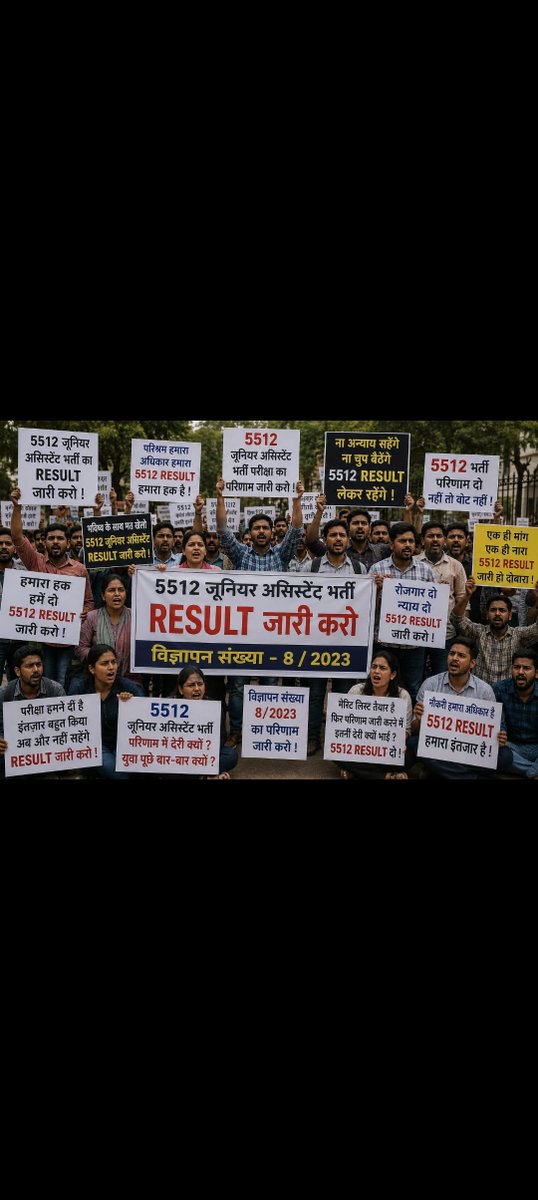 shashankdr54062's tweet photo. महोदय, हम सभी UPSSSC JA 5512 के अभ्यर्थी अपने परीक्षा परिणाम की प्���तीक्षा में हैं।  आपसे निवेदन है कि कृपया इस मामले का संज्ञान लें और हमारा रिजल्ट शीघ्र घोषित करवाएं।

#UPSSSC_DECLARE_JA5512_RESULT

@UPGovt @UPCMOffice @myogioffice @CMOfficeUP @sn_sabat @IasHarikesh @InfoDeptUP https://t.co/dVo1KICbTc