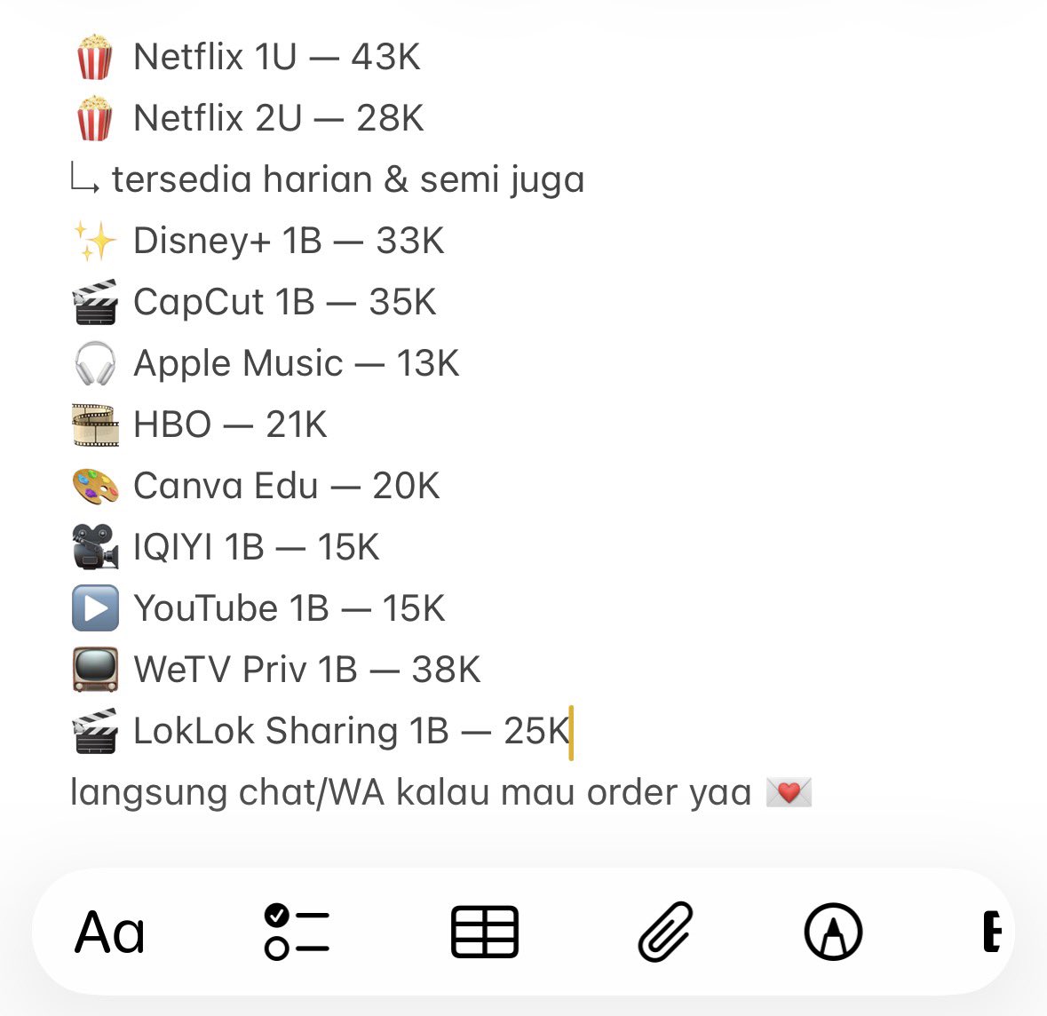 cheriefleu's tweet photo. ridi app premium hari ini bubb^^🫶🏻

Netflix, Disney, Capcut, App mus, HBO, Canva, Iqyi, Youtube 
yang ga ada di daftar boleh ditanya fsr by wa #zonauang #zonacuan https://t.co/38hvLnaaTA