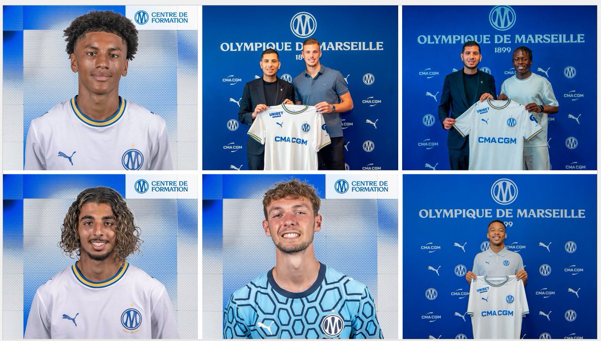 OMCdF's tweet photo. Bilan du recrutement 2026/2027 pour les #OMPRO2 / #OMU19 (Génération 2008) :
👉N'Diaye Osmane (ArD, #U18FRA 🇫🇷)
👉 Lung Sacha (DC, #U18FRA 🇫🇷)
👉 Malanda Jephthe (ATT, 🇫🇷)
👉 El Boughlamy Adam (MiL, 🇫🇷 🇲🇦)
👉 Cheval Milan Sandro (GaR, 🇫🇷)
👉 Telusson Jah-Mason (ATT, #U18FRA 🇫🇷) https://t.co/FZZ1kkvA5p