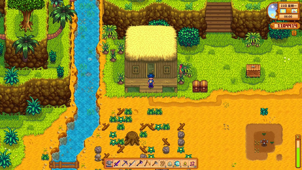 Gilbert02265272's tweet photo. Just wrapped up a casual round of Stardew Valley—got my first ancient seed this morning, now time to bake some pie and relax after work ， https://t.co/iMu7Kf8LEt