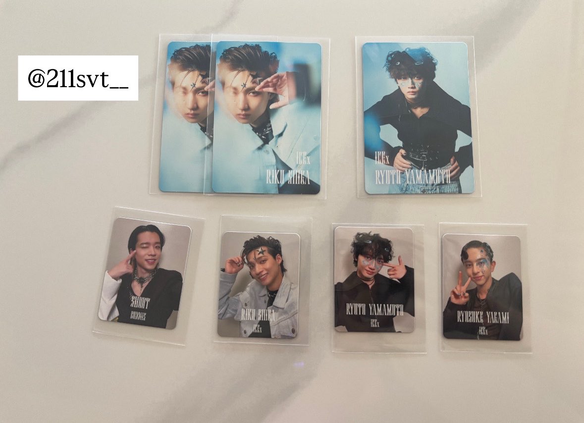 211svt__'s tweet photo. EBiDAN Yes!東京 E盤 トレカ 通常サイズ
小サイズ 超特急 M!LK BUDDiiS ICEx Lienel交換

【譲】SHOOT 志賀李玖 山本龍人 八神遼介

【求】同種 シューヤ>異種 シューヤ>
　　同種•異種 ユーキ 塩﨑太智

郵送のみ📮

お気軽にお声掛けください🙇🏻‍♀️ https://t.co/V057MO9caK