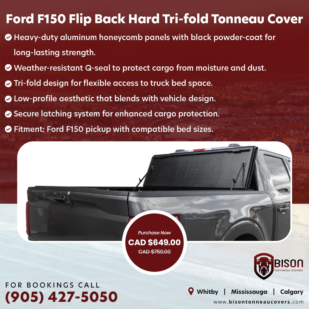 bisoncover's tweet photo. 🚘 F-150 FLIP-BACK TONNEAU COVER — BUILT FOR YOUR TRUCK. 🔥
The Bison Premium Flip-Back Hard Tonneau Cover for the Ford F-150 gives you the best of both worlds:
🔒 Protect your cargo
🔄 Flip back for convenient full-bed access
🌐 https://t.co/5pnYkgD0Oi

#FordF150 #F150 #FlipBack https://t.co/shjWj3H40G