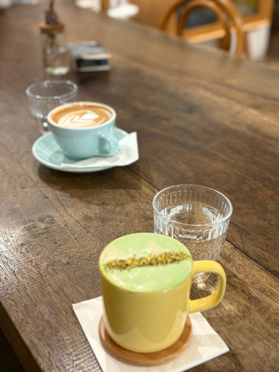 Ryan_Page02's tweet photo. [Just had the fluffiest matcha scone with a latte—small, perfect morning win! ]， https://t.co/NP0A6AHf8r