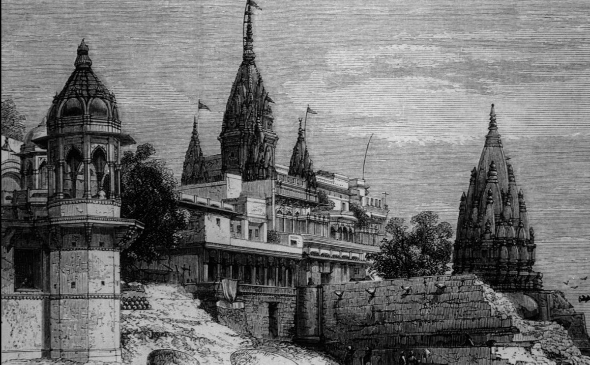 Yaduvam's tweet photo. The great scenes of Kashi by James Prinsep, 1800s. https://t.co/6Ht43G2Xvg