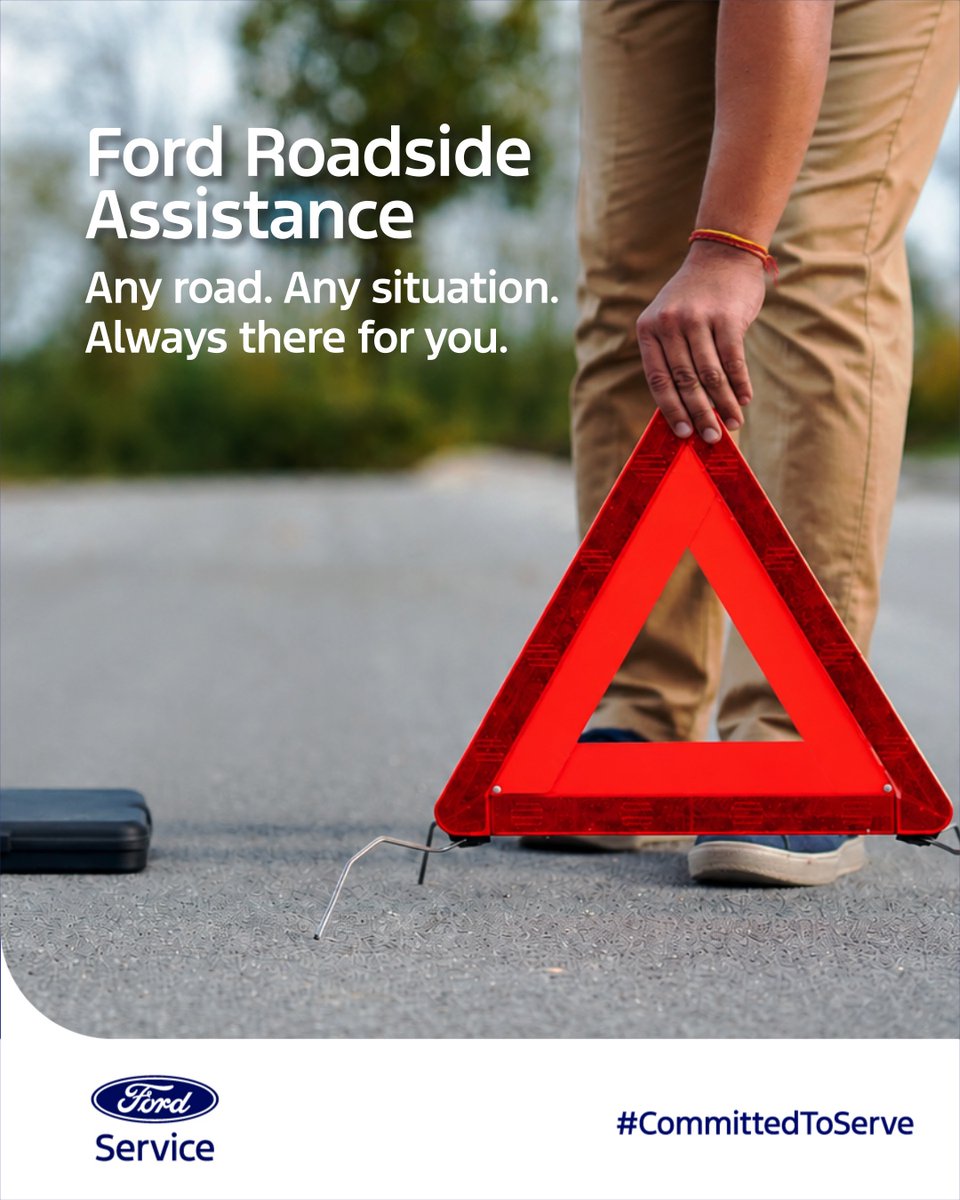 Whatever the situation, wherever you are, Ford Roadside Assistance is equipped to handle it all, every single day