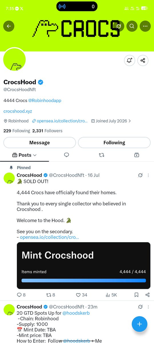 smartserensky77's tweet photo. @CrocsHoodNft @hoodskerb 0xf208b6F69604DA630cB9F11A037F33defC42f298 https://t.co/9S1Oy0Dbdp