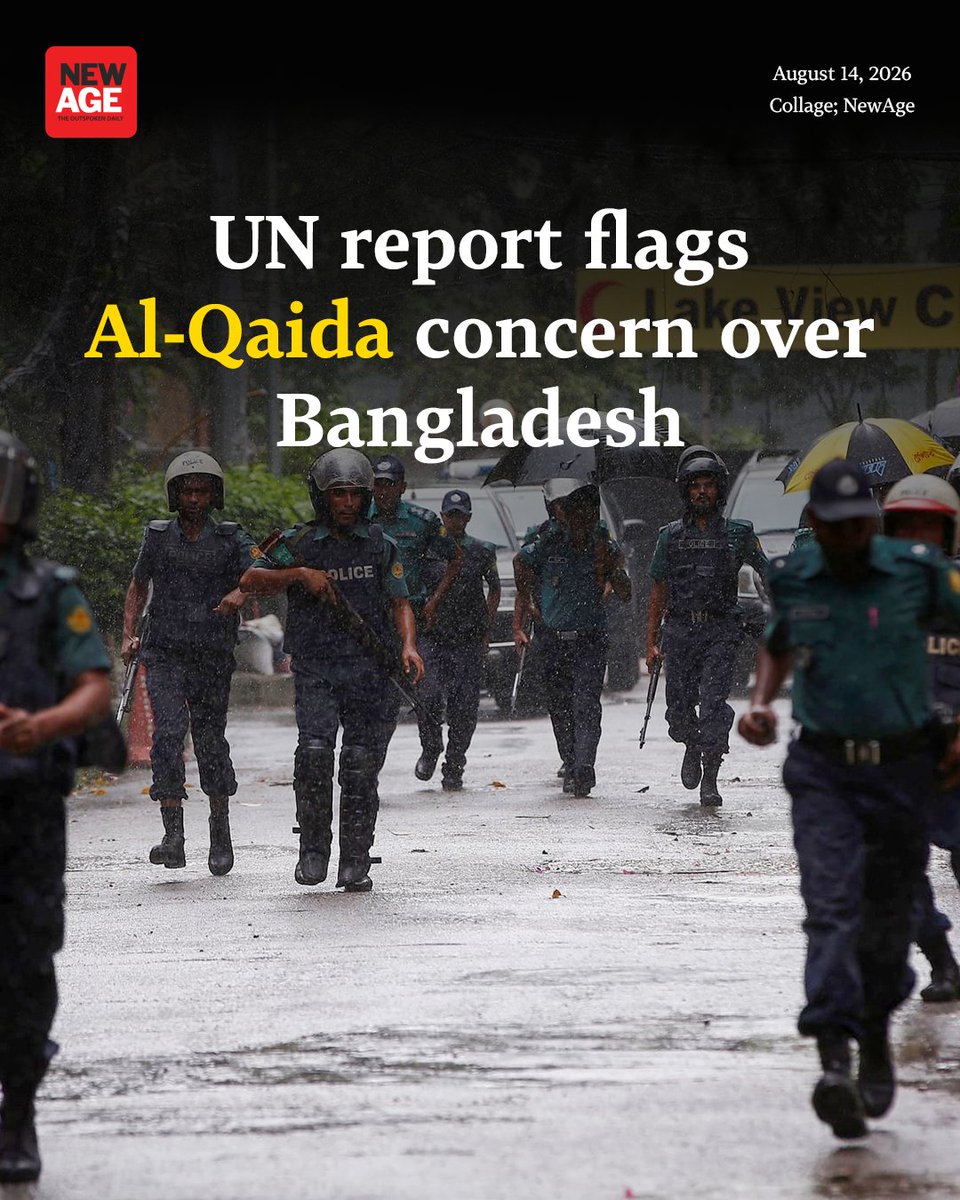 NewAgeBDcom's tweet photo. The attack in November 2025 on the Red Fort in Delhi was officially attributed to Al-Qaida in the Indian Subcontinent and there was some concern about ‘AQIS trying to exploit Bangladesh’ to establish cells,
#RedFortAttack #DelhiAttack #AQIS #AlQaida #newagebd https://t.co/B4vUg4pcrv