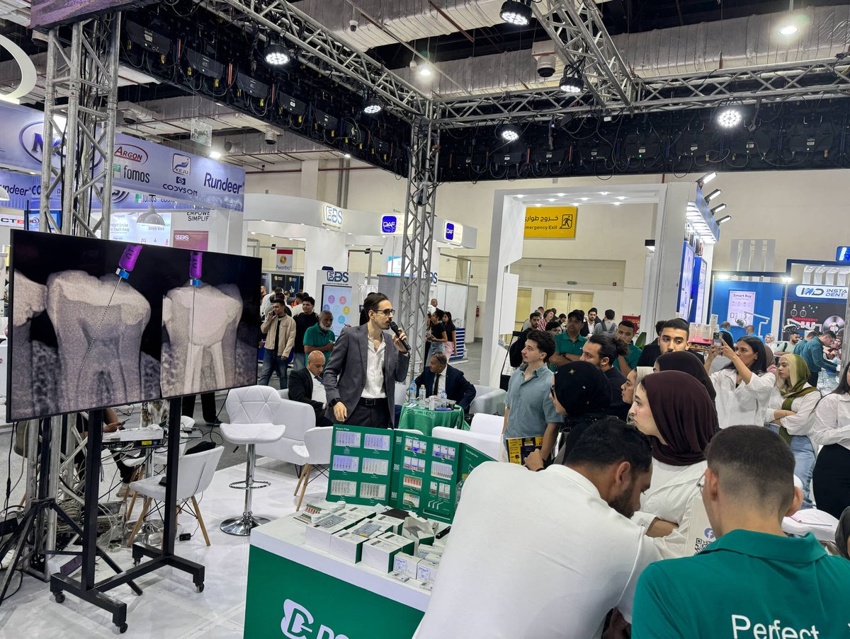 EndoPerfect's tweet photo. #DentalPerfect

📍 NEW DAY, LET’S GO!
📍 Hall 1E 02

Yesterday was just the beginning! 💚
Huge thanks to Dr. Khaled Khalifa for the amazing presentation! 👏

🔥 Today: LIVE DEMO with Dr. Ahmed Shawky!
Come grab your spot! 😜
See you there! 💚 https://t.co/SLaf3XeEZE