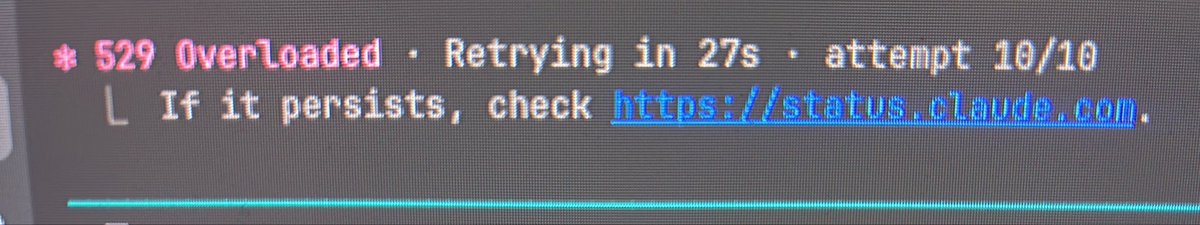aaravaki's tweet photo. claude is down guyss and the worst thing is theire status page is also down.

#claude  #claudedown https://t.co/YZd6LZCX4m