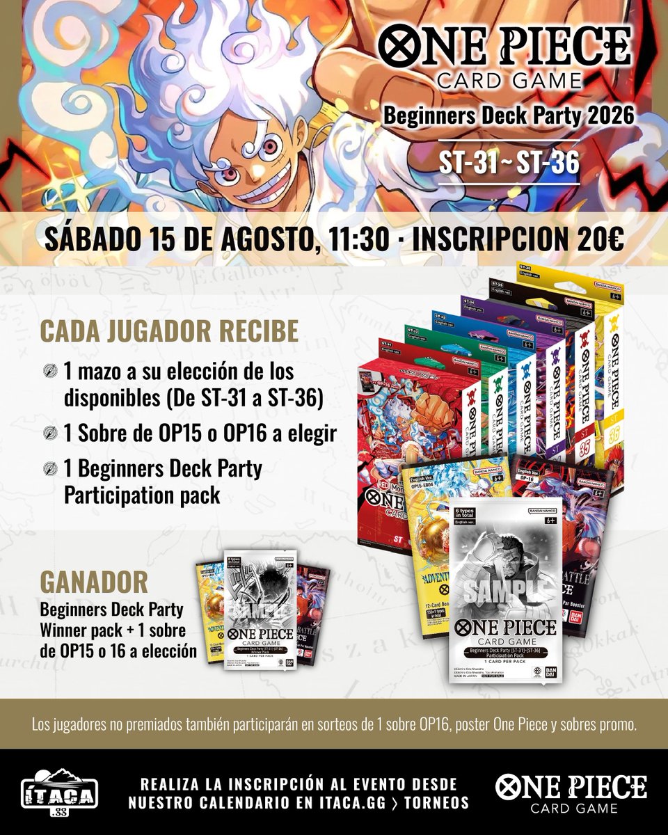 ItacaGG's tweet photo. ⚠️ÚLTIMAS PLAZAS⚠️

Quedan solamente 5 plazas para nuestra Beginners Deck Party ¡Así que apúntate!

Nos vemos mañana 

APÚNTATE ABAJO⬇️⬇️⬇️ https://t.co/BtCMcjUB7M