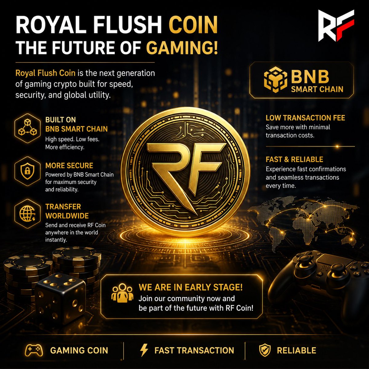 RoyalFlush2050's tweet photo. Royal Flush ( RF) Token is utility coin which can be used for transaction and in BNB smart chain network .. Future is near ☀️ 

Join Telegram- https://t.co/ic3ykFmsjx

X - https://t.co/CY2paM1dqH

#royalflush #RFcoin #CryptoCasino #CryptoGiveaway #cryptocurrencies #newcrypto https://t.co/la7SoaUaj7