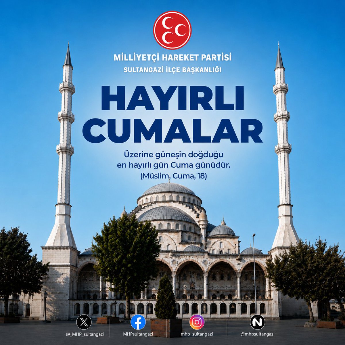 _MHP_sultangazi's tweet photo. Allah'ın rahmeti ve bereketi üzerinize olsun.
#HayırlıCumalar https://t.co/S03TNkLKwn