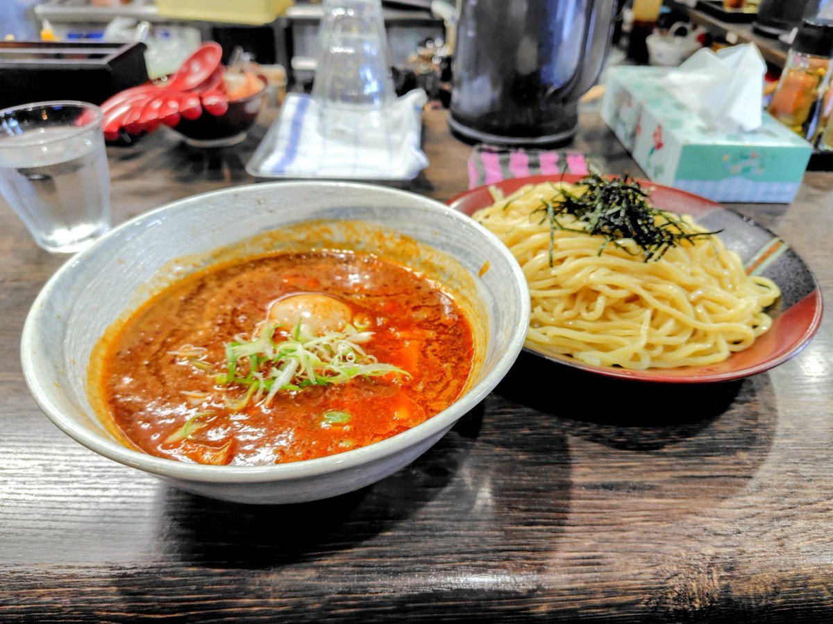 men_nomimono's tweet photo. #ベジポタまるの
冷やし梅しゃぶつけ麺(限定
ベジポタ辛つけ麺 大盛とライス

野菜【定期】
豚しゃぶをつけ汁でピンクに染める暴挙、だがこれが美味い���

ベジポタなんで辛つけ麺もサラダ感覚w
ごはんを入れておじやも美味し😇

ご馳走様でした(｡ᵕᴗᵕ｡)
 #らーめん
 #つけ麺
 #ベジポタ
 #一宮市 https://t.co/gtB8fg82qj