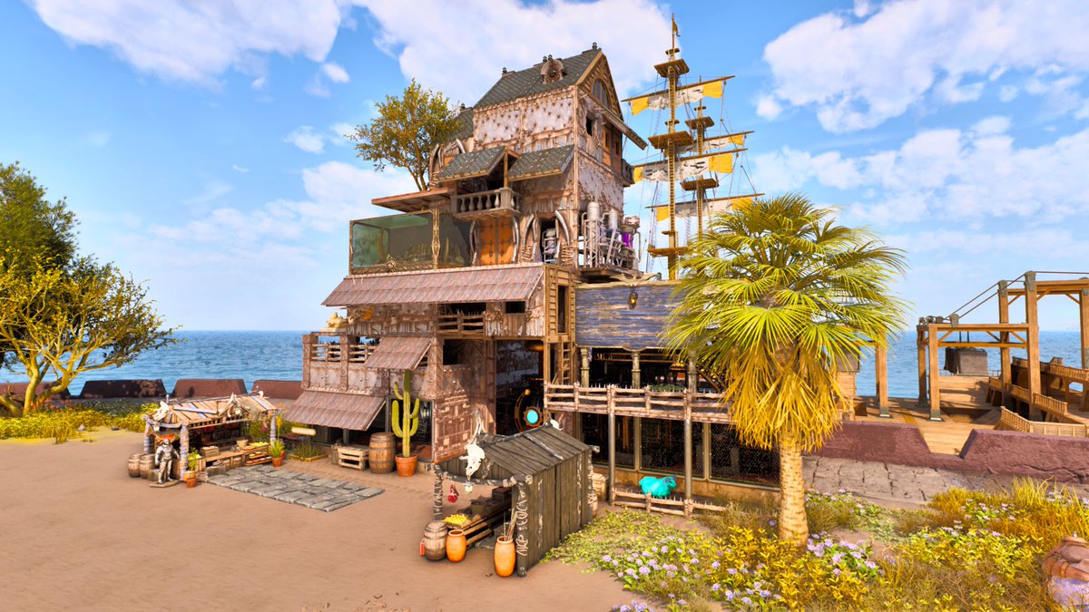 joly0530's tweet photo. #ARKSurvivalAscended
ジェネシス作業拠点
ごちゃごちゃしてるのがすきなので自分の好きな物やスキンをごちゃごちゃさせたごちゃ混ぜ作業拠点！ https://t.co/0qMEXooJQ5