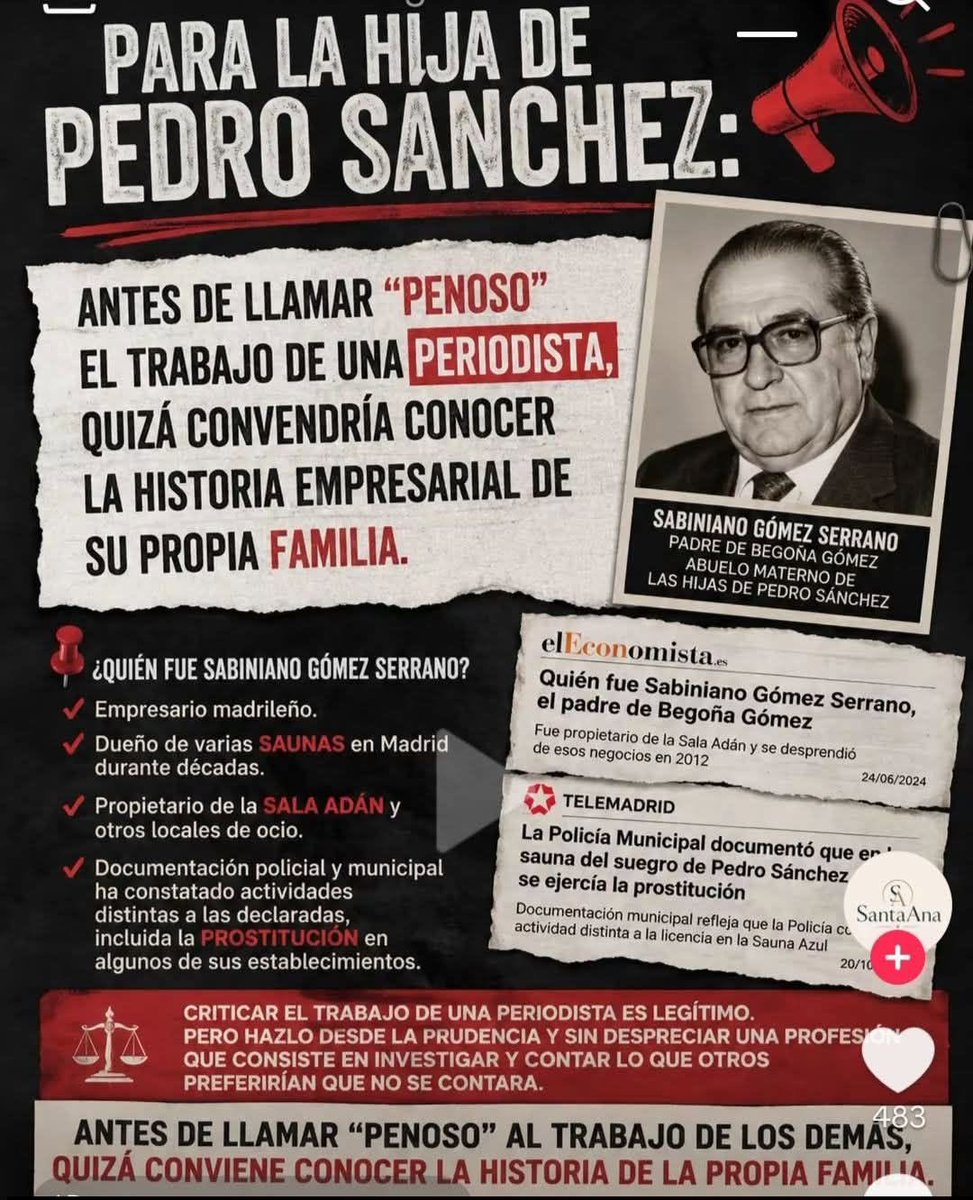pepeluspain's tweet photo. Vergüenza te tenía que dar ser hija y nieta de quien eres. https://t.co/CLbHYzTzBl