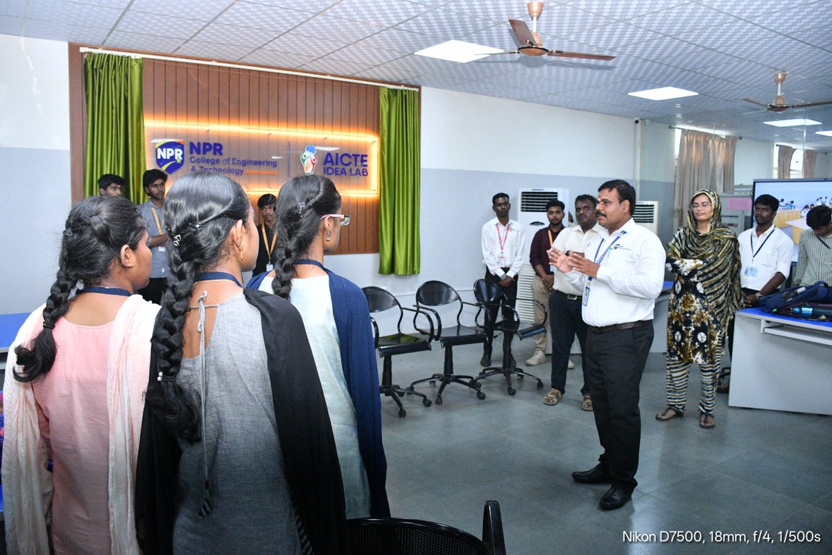 nprinstitutions's tweet photo. Students from the Centre for Rural Technology, The Gandhigram Rural Institute successfully completed their educational visit and training at our AICTE IDEA Lab from August 12–13, 2026! ⚙️💡 #Nprcollege #NPRCET #AICTEIDEALab #GRI #TNPL2026 https://t.co/DY2IuI0nwF