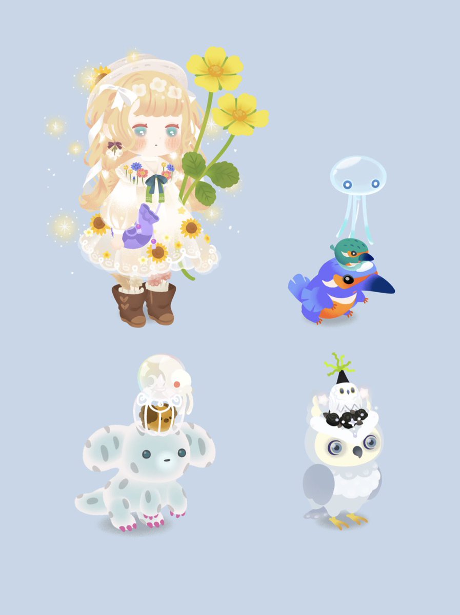 norokome's tweet photo. 最近は頭に小さい生き物乗せてる我が家のリヴリー https://t.co/fdI19sGCmF