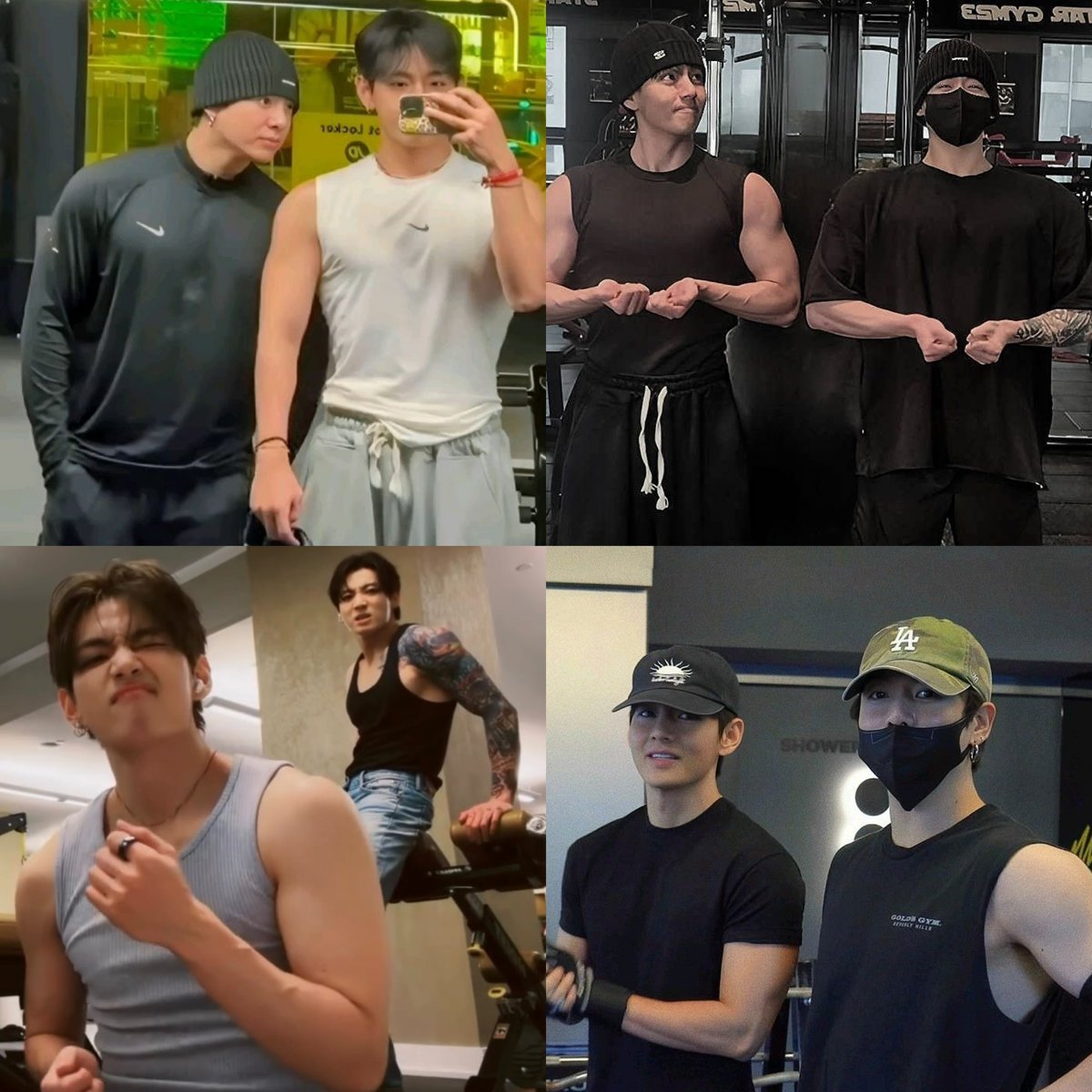 thvchapters's tweet photo. taekook gym buddies is the best thing that ever happened https://t.co/rkaCbq9WuR