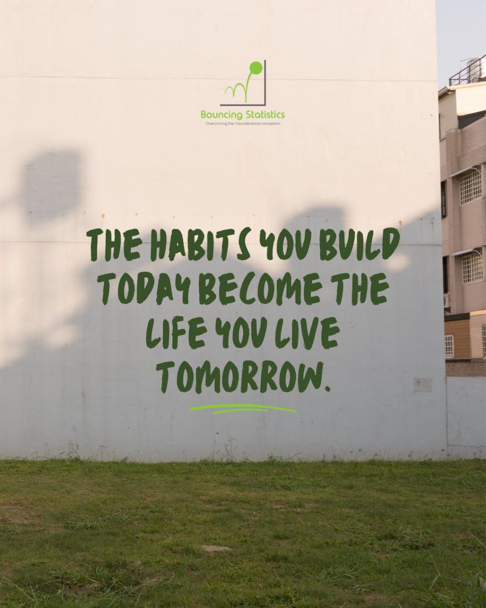 BouncingStats's tweet photo. The future you dream of starts with the habits you choose today.

Success is rarely about one big moment. It is built through the simple habits you practice every day.

Choose habits that move you closer to the person you want to become.

#BouncingStatistics #GrowthMindset https://t.co/DeS2nwIBNw