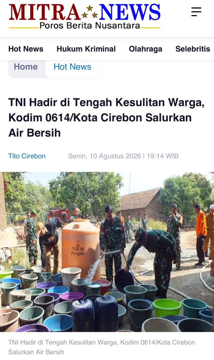 Agamabraham_'s tweet photo. Sinergi TNI dan rakyat menghasilkan program bantuan berkesinambungan, bukanlah sekadar acara seremonial tanpa dampak yang nyata.
Salurkan Hingga Pelosok https://t.co/6LoBPvvsyP