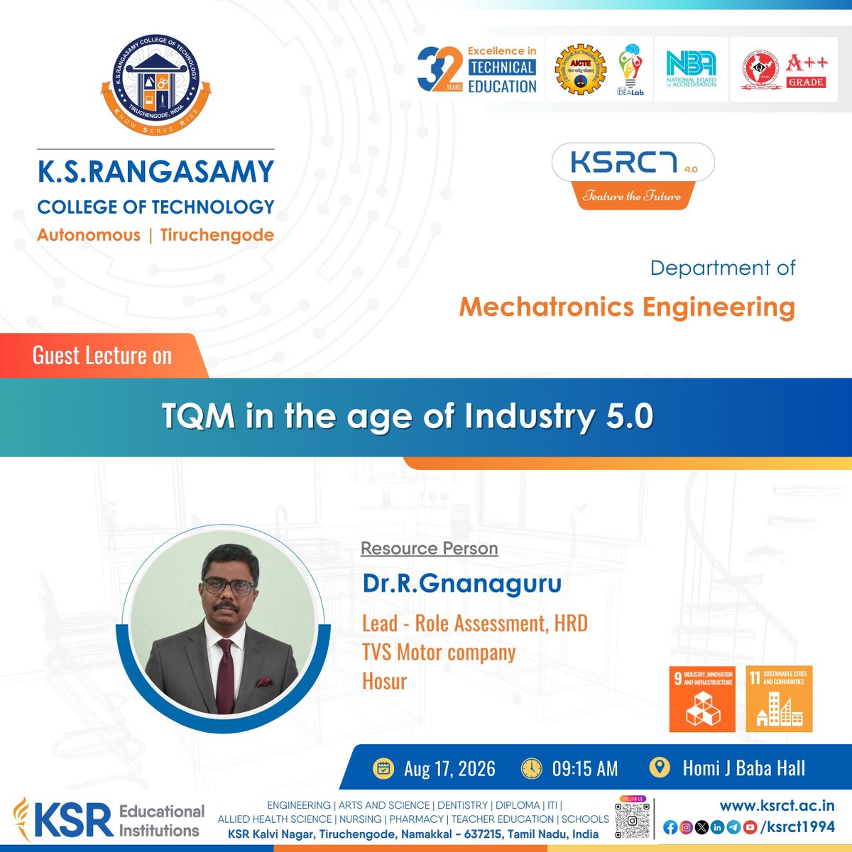 ksrct1994's tweet photo. ⚙️ TQM in the Age of Industry 5.0 | Shaping the Future of Quality & Innovation !
#KSRCT #KSRCT1994 #KSR #KSREI #MechatronicsEngineering #Mechatronics #MCT #MCTKSRCT #TQM #TotalQualityManagement https://t.co/wnFWXCbjNJ