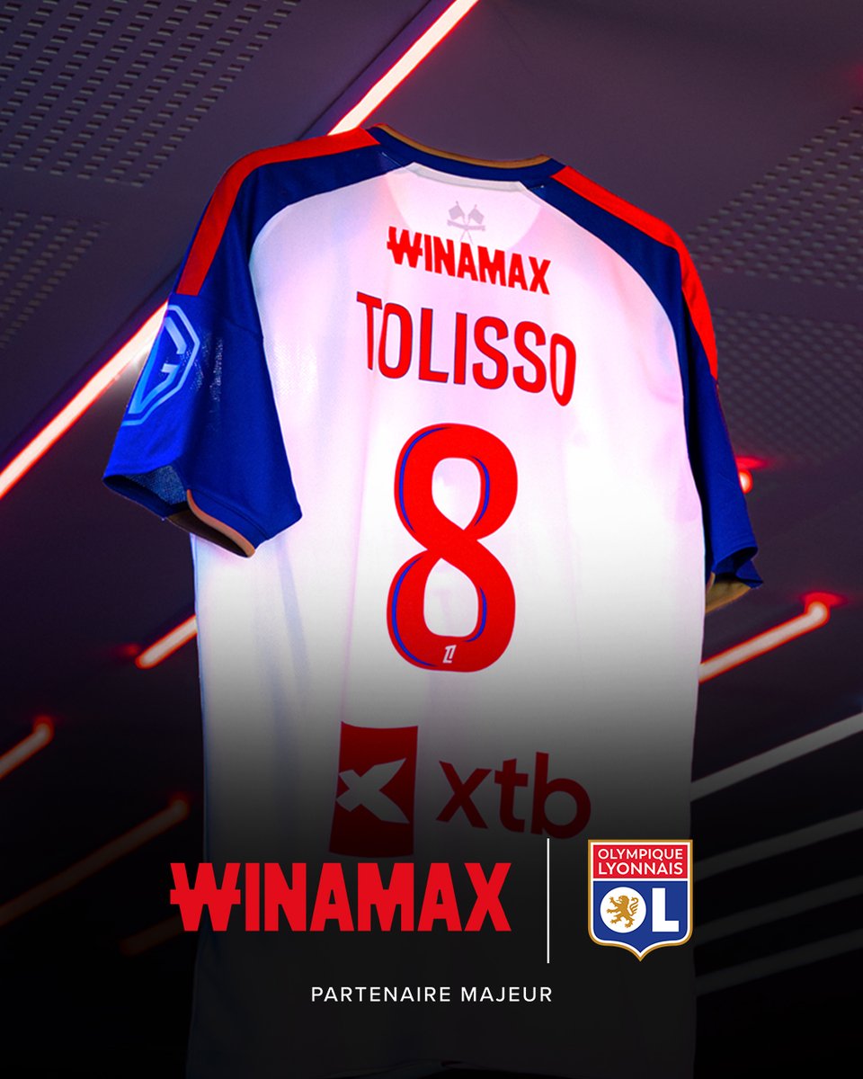 OL's tweet photo. Winamax devient Partenaire Majeur de l'Olympique Lyonnais 🤝🔴🔵

Bienvenue @WinamaxSport 👋

🗞 Le communiqué 👉 https://t.co/3QeaiC1aHA